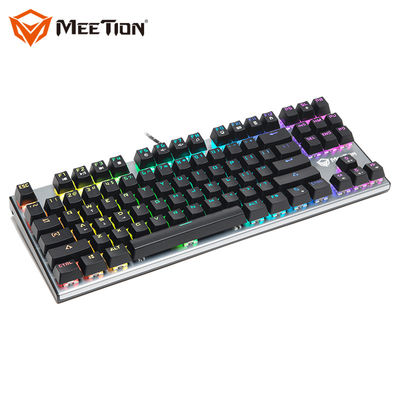 Getelegrafeerd Usb Gam Metaal Kleine 88 Zeer belangrijke TKL Backlight 87 van MEETION MK04 Mechanische Toetsenbord van het Sleutels het Minigokken